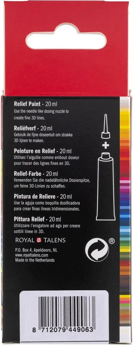 Talens Amsterdam Relief Verf 20ml - Donkerblauw