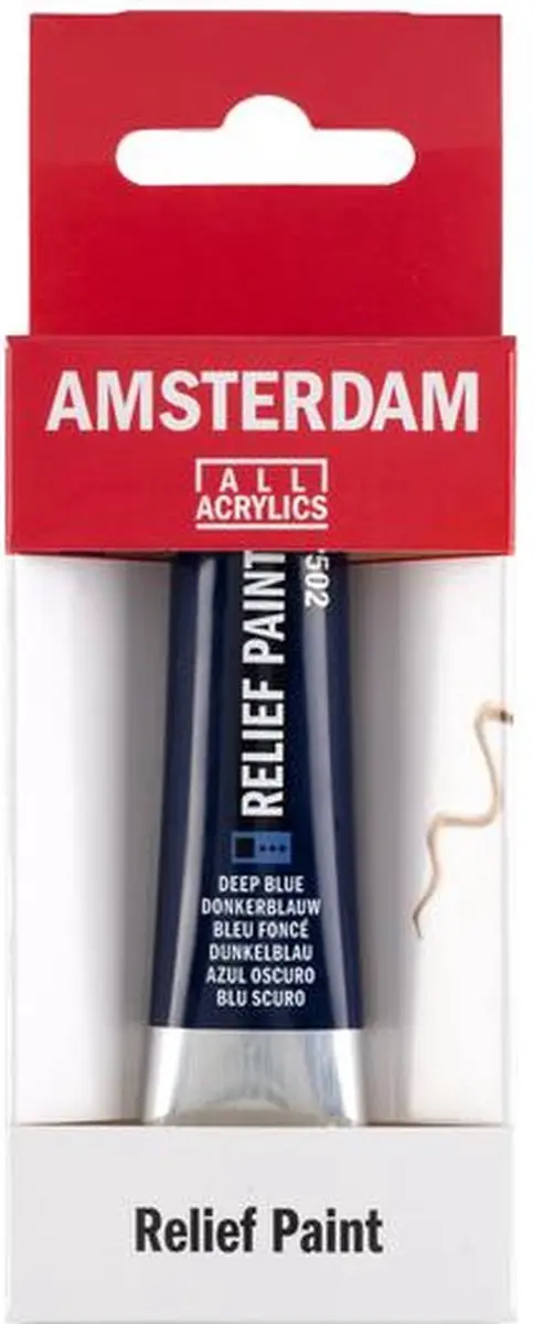 Talens Amsterdam Relief Verf 20ml - Donkerblauw - afbeelding 6 van 6