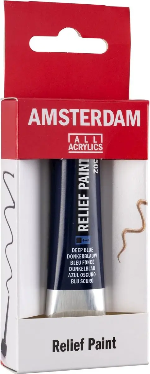 Talens Amsterdam Relief Verf 20ml - Donkerblauw