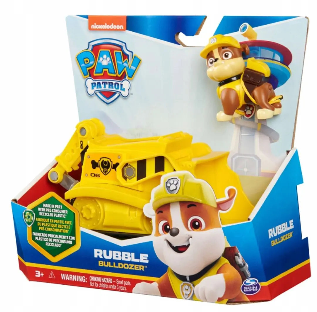 PAW Patrol Rubble Bulldozer - Geel