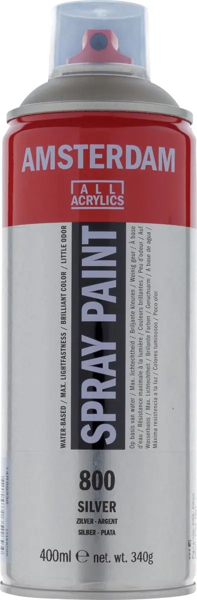 Amsterdam Spraypaint Zilver 400ml