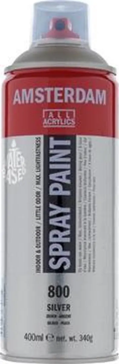 Amsterdam Spraypaint Zilver 400ml