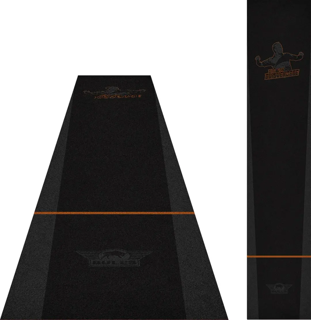 Bull's Dartmat Dirk van Duijvenbode 300x60cm - Zwart/Oranje