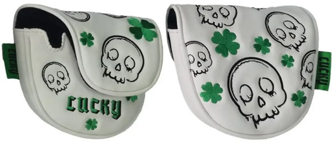 Legend Putter Mallet Headcover - Lucky - Wit