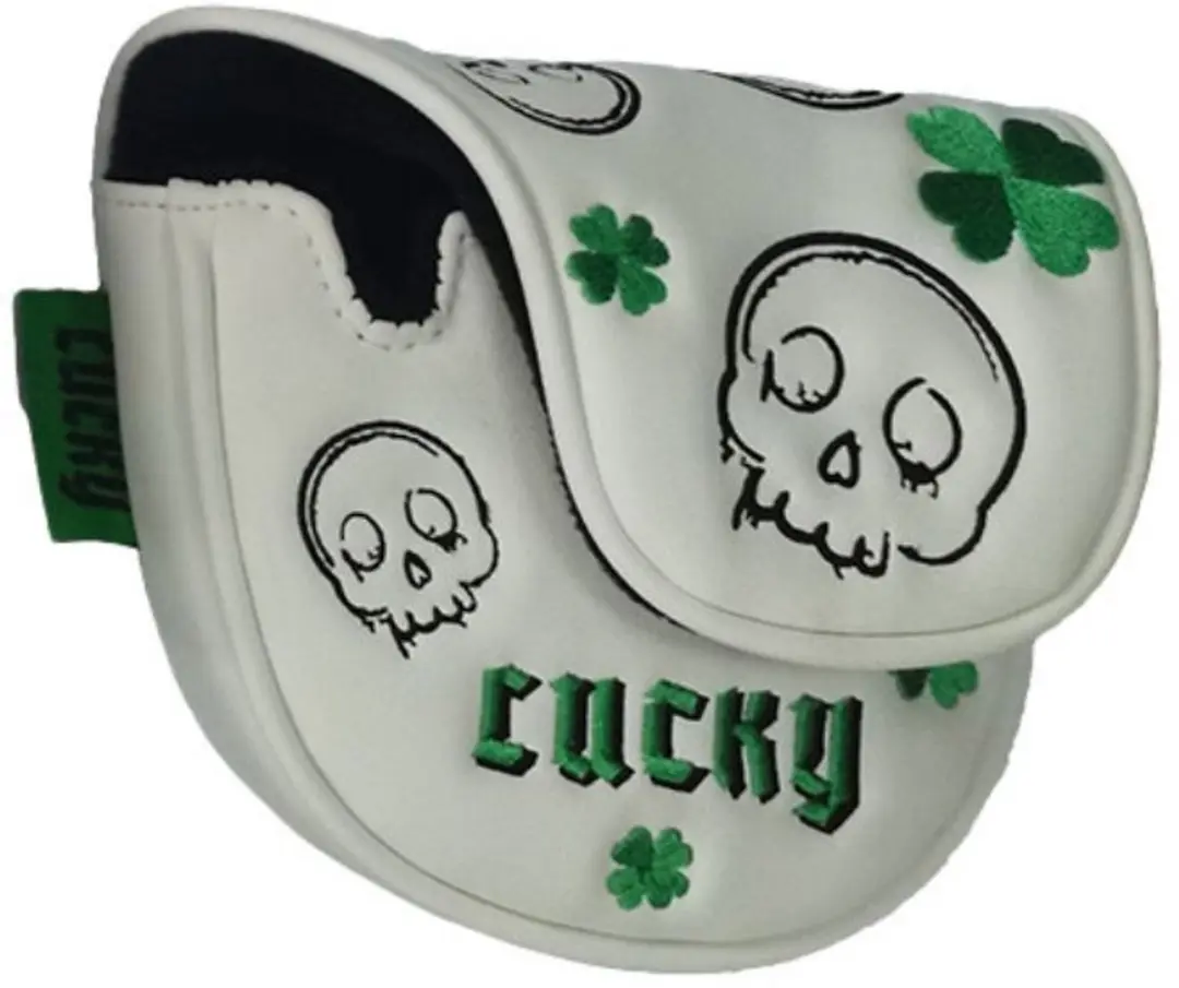 Legend Putter Mallet Headcover - Lucky - Wit