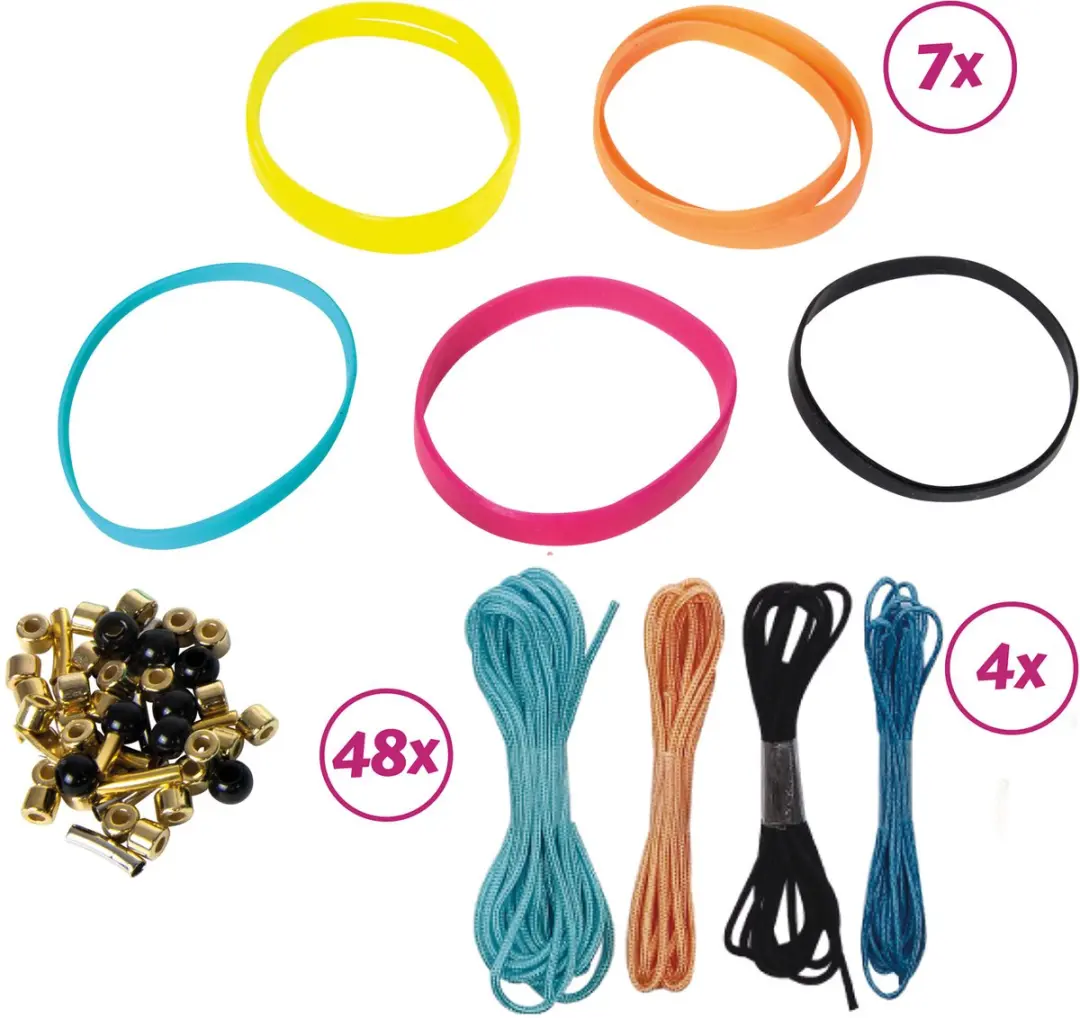 Lena Maak Je Eigen Armbanden Multicolor - 60-delig