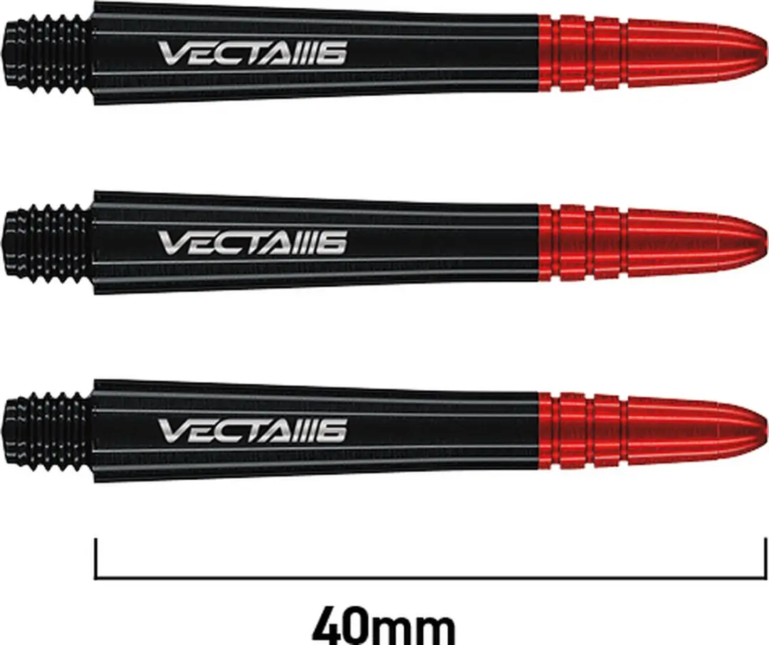 Winmau Vecta Blade 6 Dart Shafts 3 Stuks - Zwart