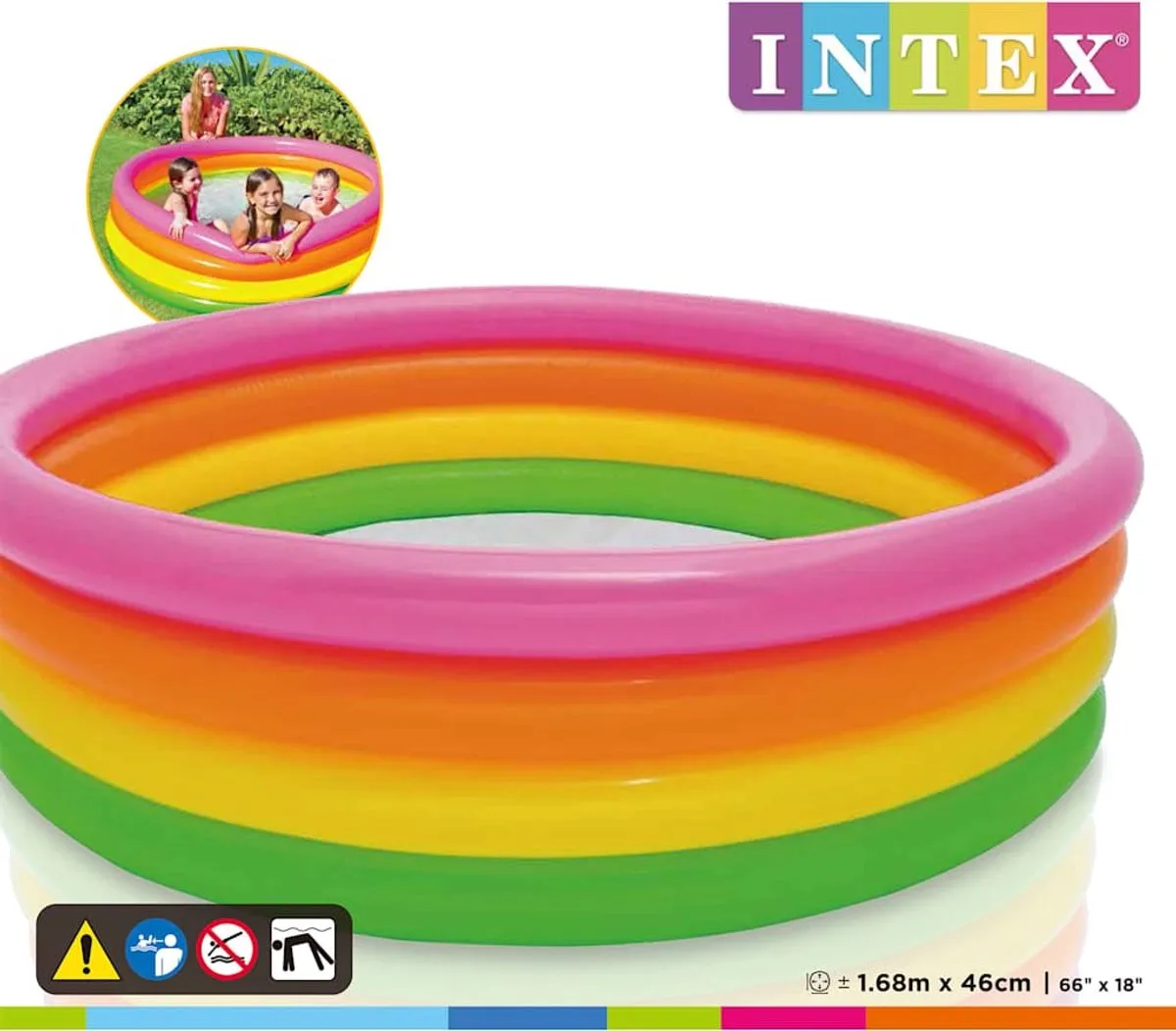 Intex Sunset Zwembad 168x46cm - Roze
