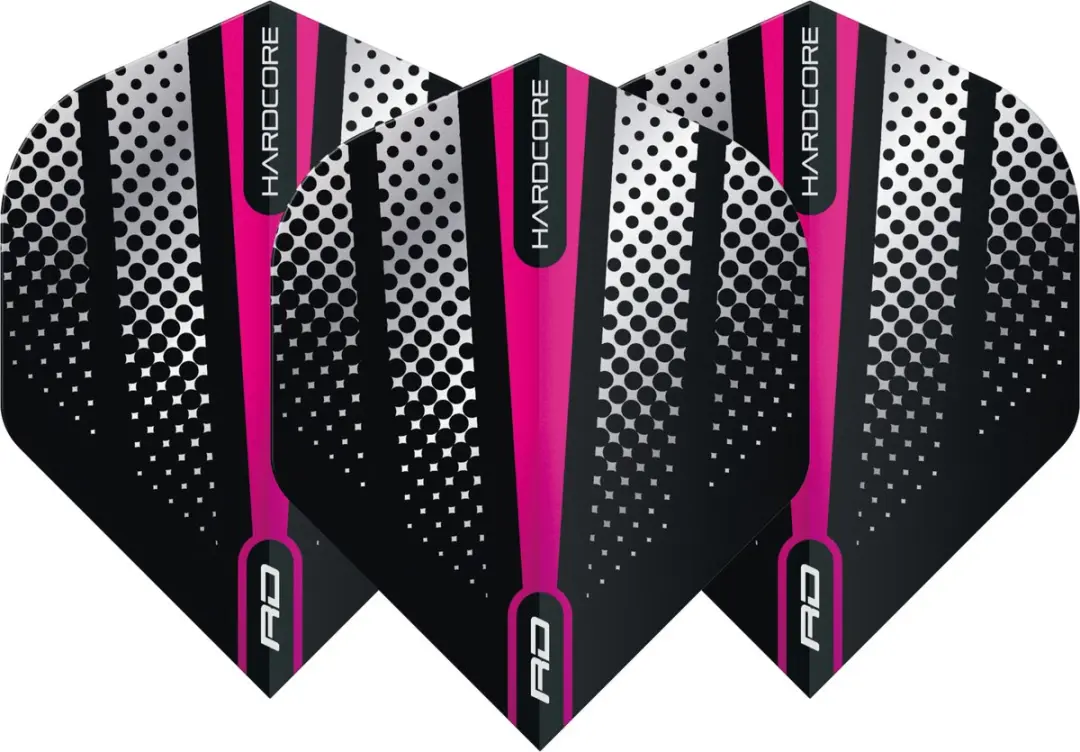 Red Dragon Hardcore Radical Pink Flash Dart Flights