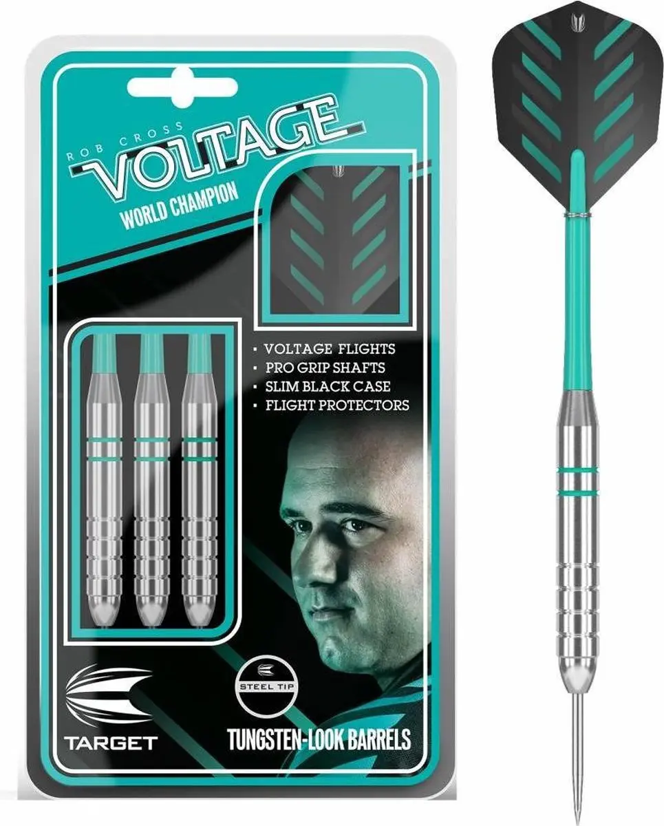 Target Rob Cross Silver Voltage Dartpijlen 24g - 3 Stuks