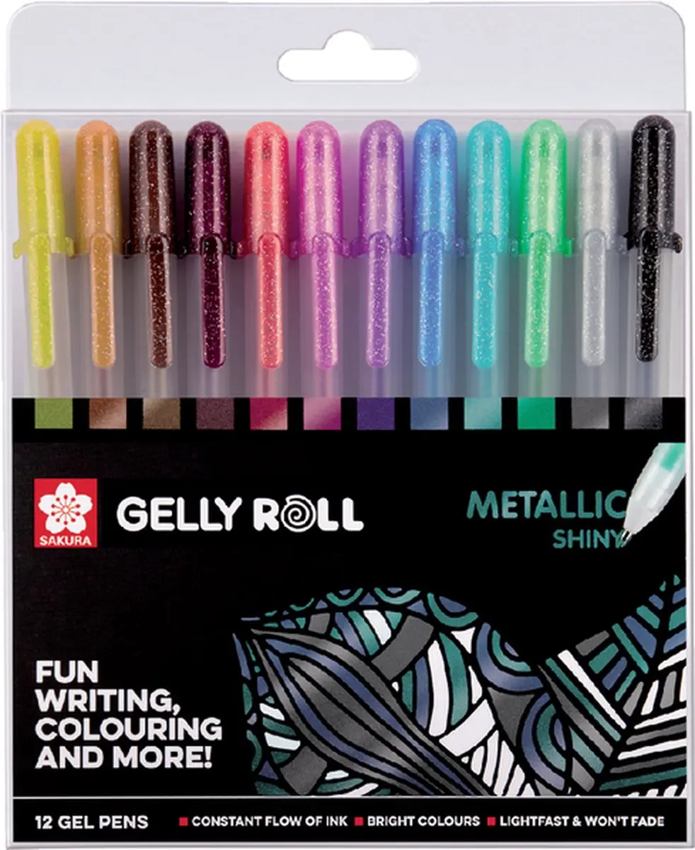 Sakura Gelly Rolls Metallic - 12 Stuks