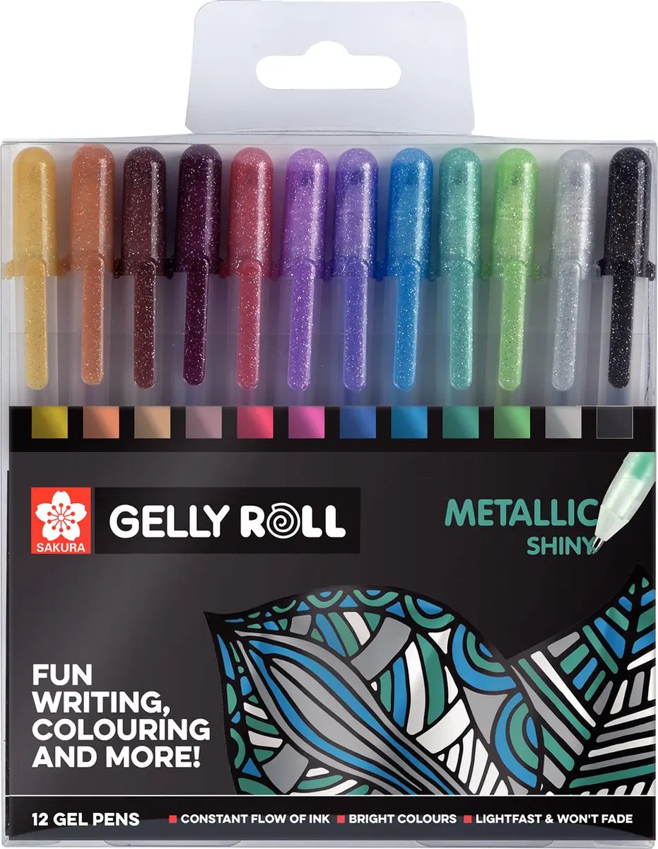 Sakura Gelly Rolls Metallic - 12 Stuks