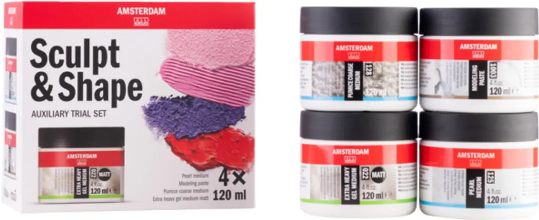 Amsterdam Medium Sculpt & Shape Set - 4x120ml - Assorti