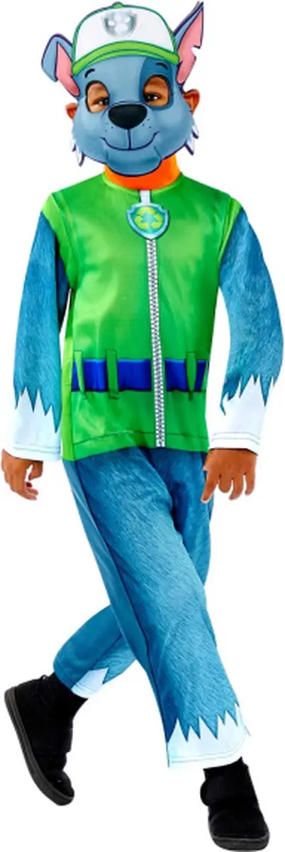 PAW Patrol Rocky Verkleedpak - 4-6 jaar - Groen/Blauw - afbeelding 4 van 6