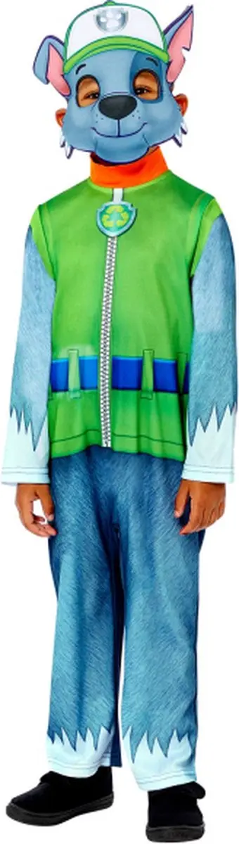 PAW Patrol Rocky Verkleedpak - 4-6 jaar - Groen/Blauw - afbeelding 2 van 6
