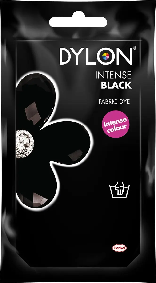 Dylon Handwas Textielverf Intense Black 50g