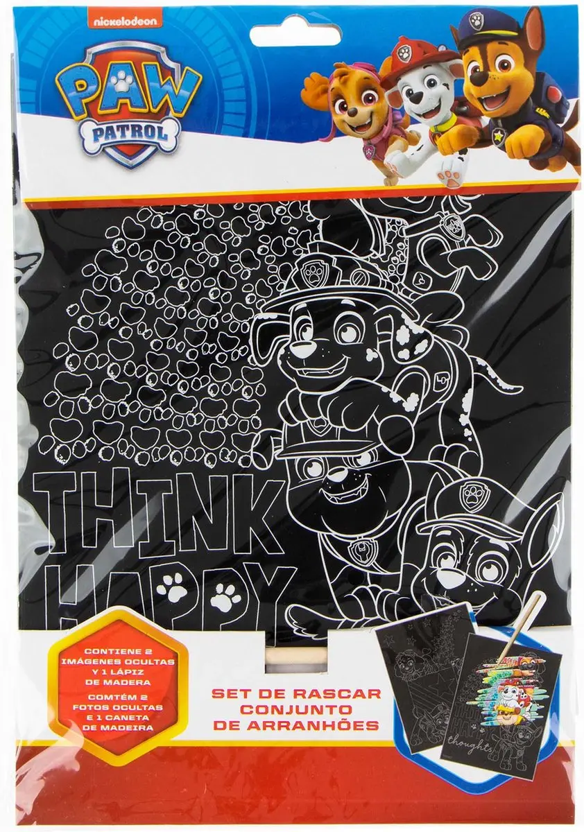 PAW Patrol Junior Krasplaten - 3-delig Zwart/Multicolor - afbeelding 4 van 5