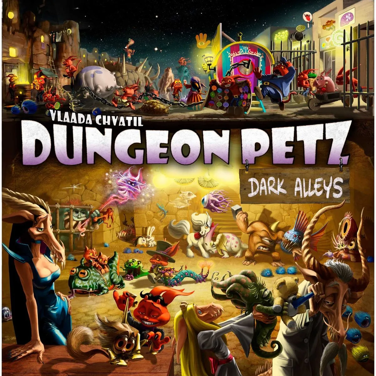 Asmodee Dungeon Petz Dark Alleys Bordspel