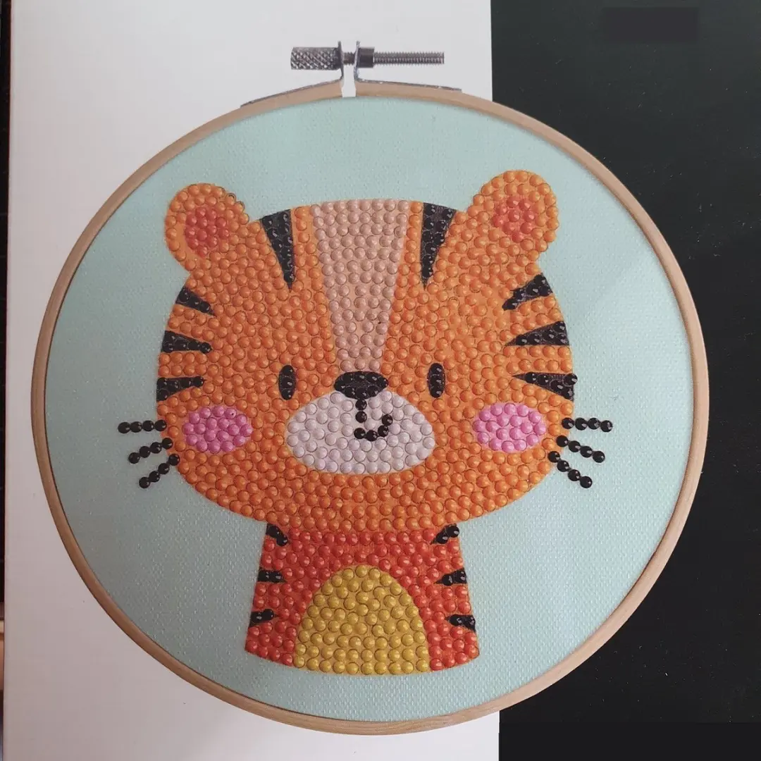 Villa Volance Diamond Painting Kattenkopje - Bruin - 15 Stuks