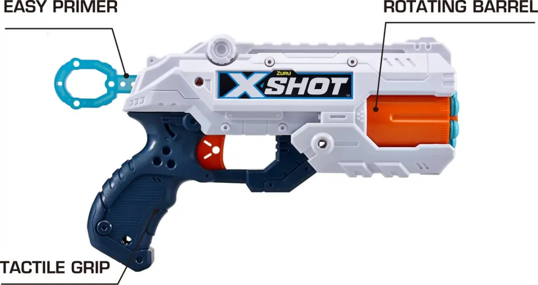 ZURU X-Shot Excel Reflex 6 Blaster - 16 Pijlen - Wit/Blauw