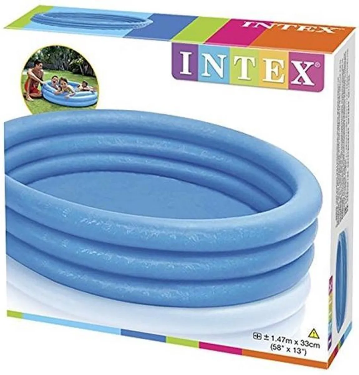 Intex Zwembad Kristal Blauw 147x33cm
