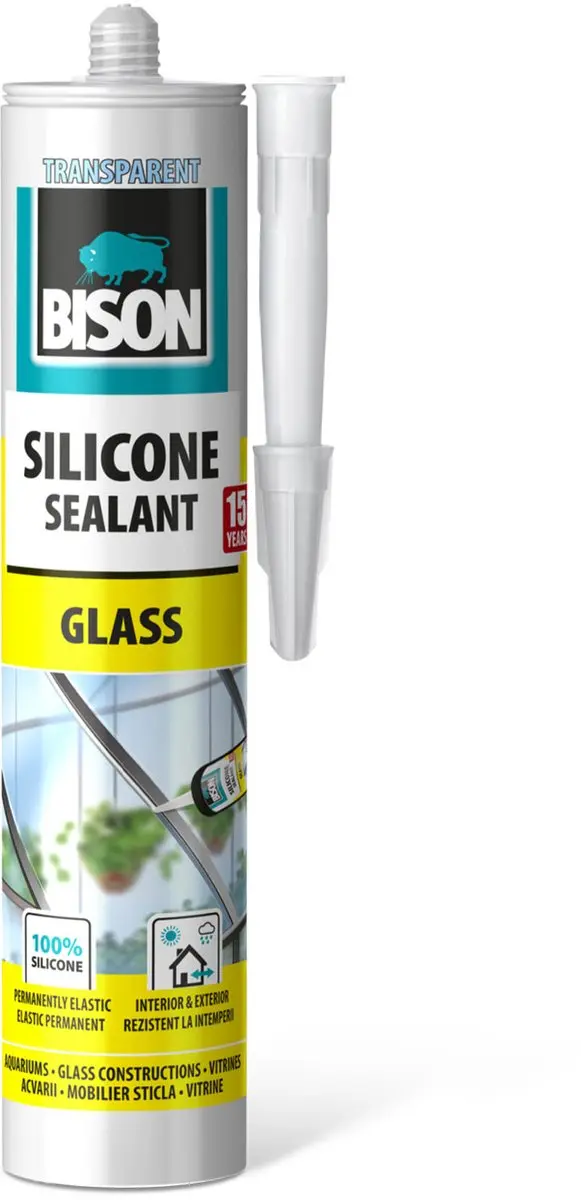 Bison Glass Siliconenkit 280ml