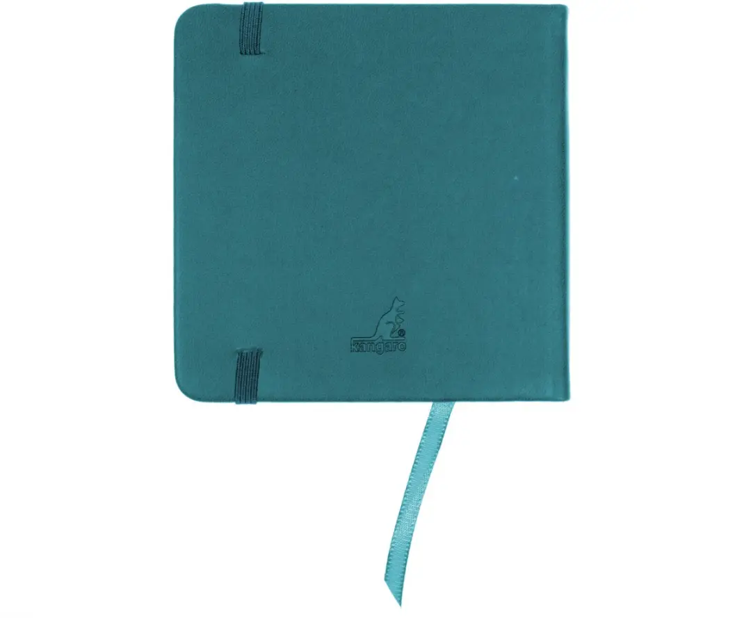 Kangaro Schetsboek 160 Pagina's 12x12cm - Dark Turquoise - afbeelding 6 van 6