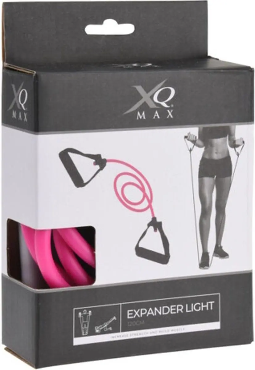 XQMax Fitness Elastiek Expander Light 120cm - Roze