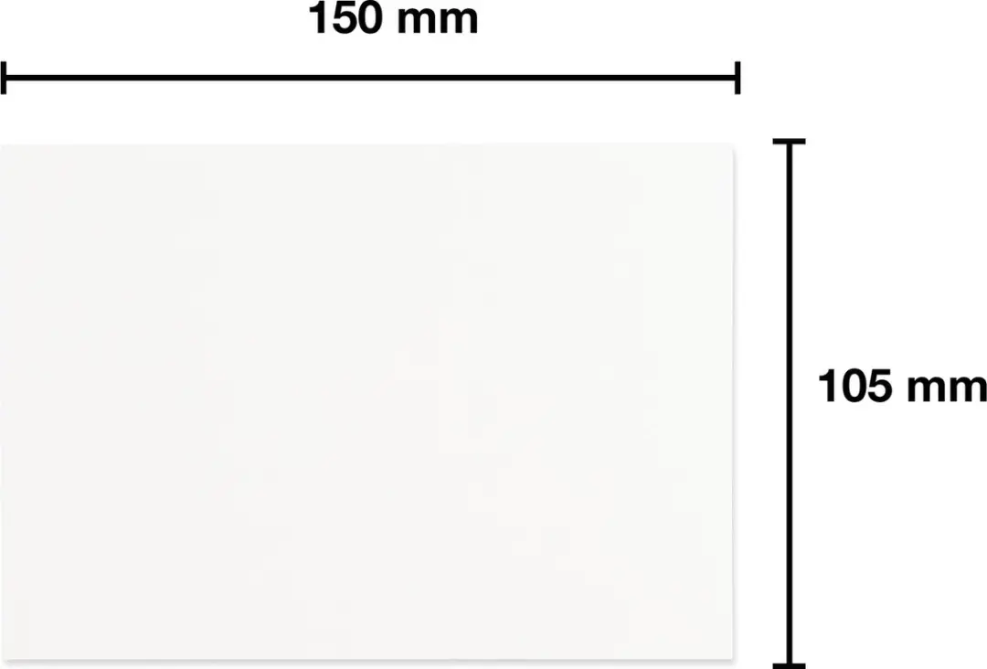 Kangaro Dubbele Kaarten 105x150mm 25 Stuks - Wit