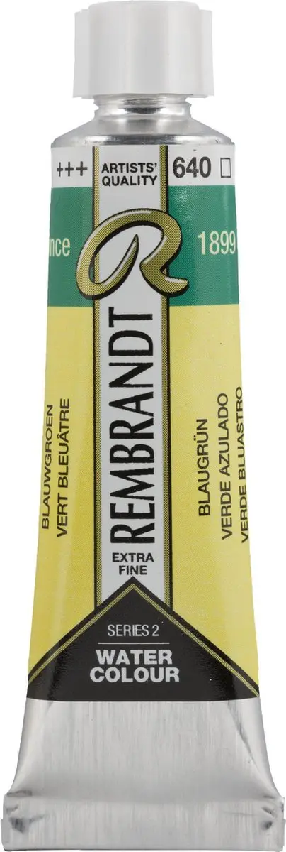 Rembrandt Aquarelverf Tube Blauwgroen 640
