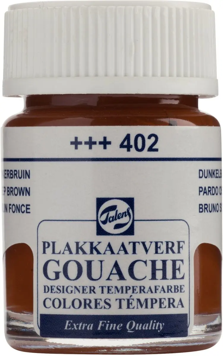 Talens Plakkaatverf Extra Fijn Diep Bruin 402