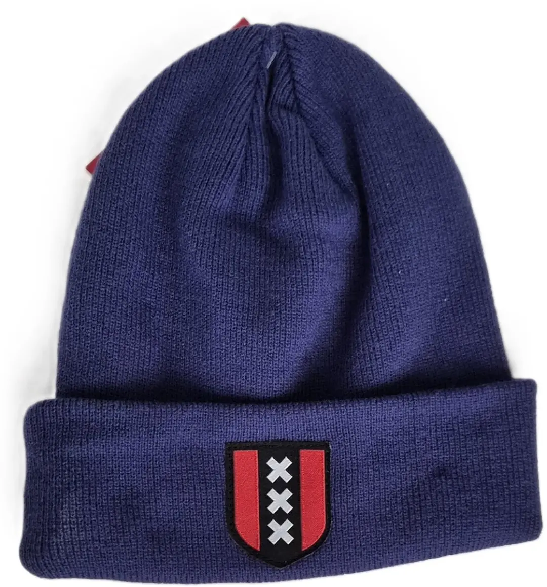 Ajax Muts Blauw - One size - Amsterdam Logo