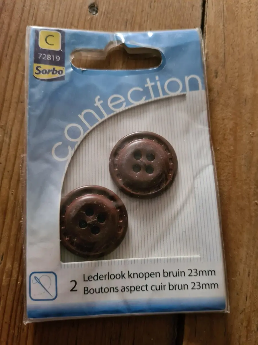 Sorbo Lederlook Knopen 23mm