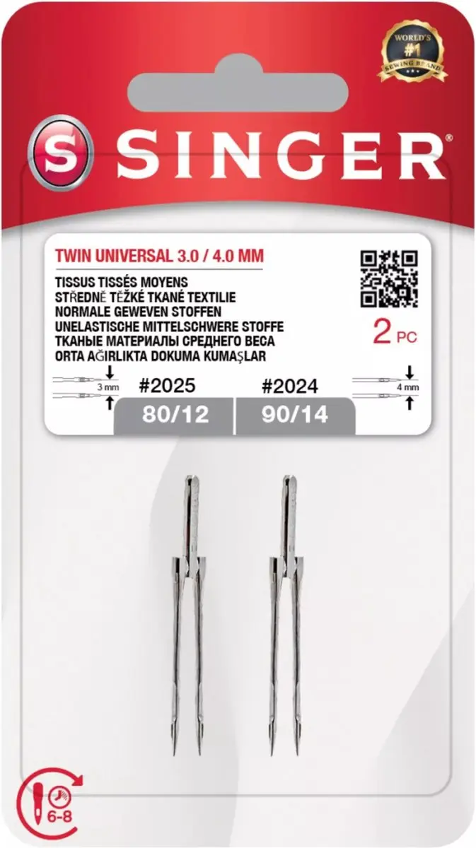 Singer Twin 2024 Naalden - 2 Stuks