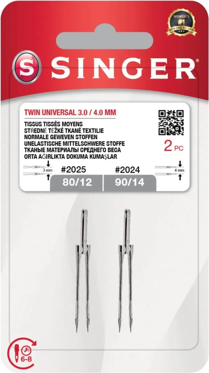 Singer Twin 2024 Naalden - 2 Stuks