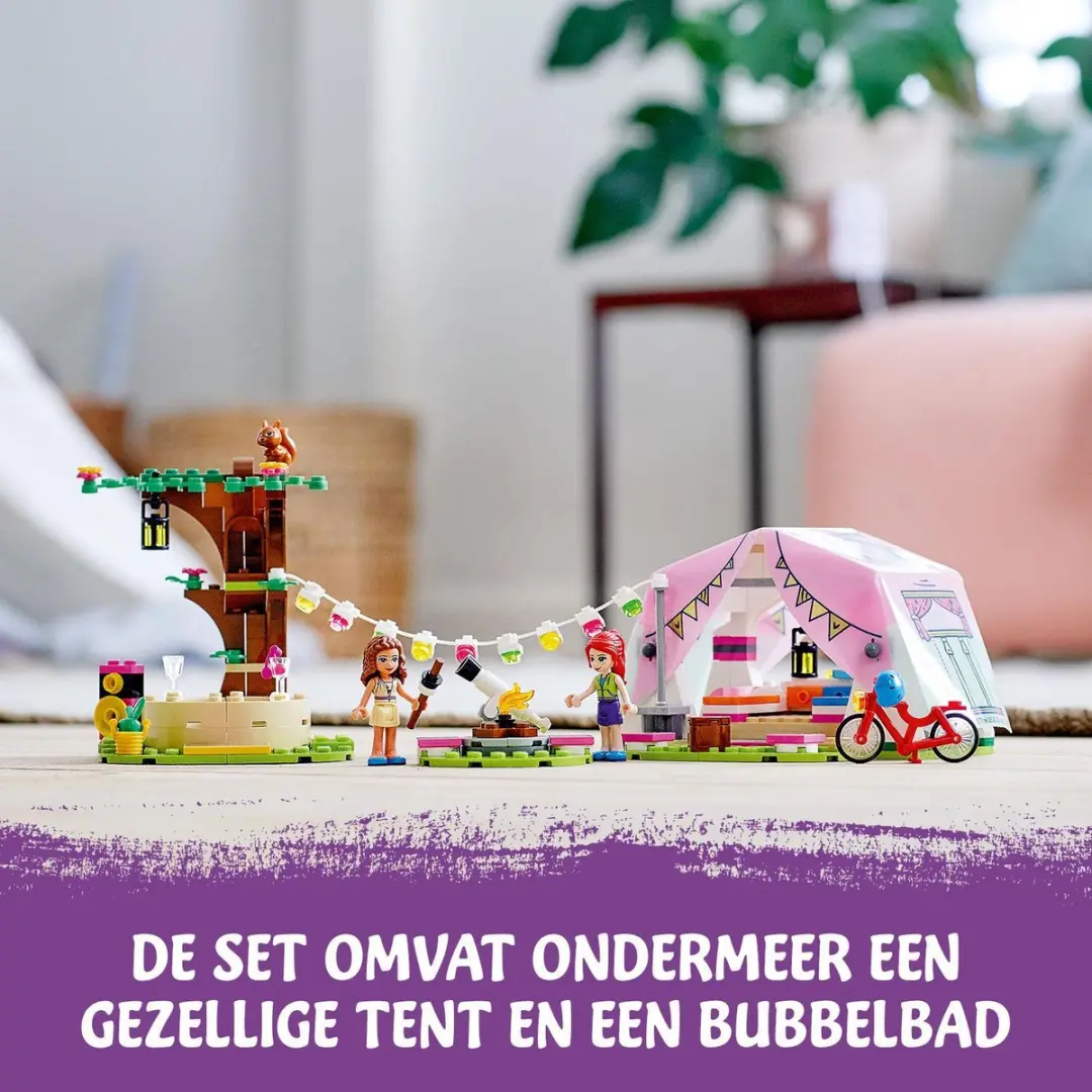 LEGO Friends Glamping in de Natuur 41392 - 241 Stukken - Paars