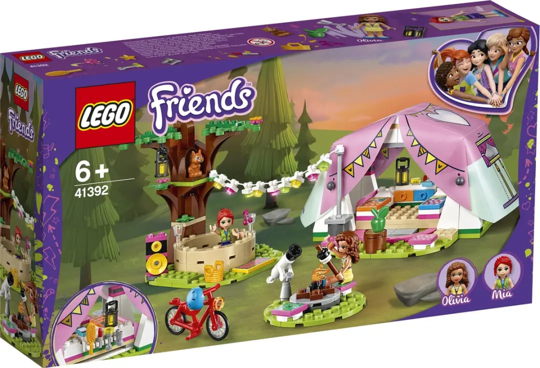 LEGO Friends Glamping in de Natuur 41392 - 241 Stukken - Paars