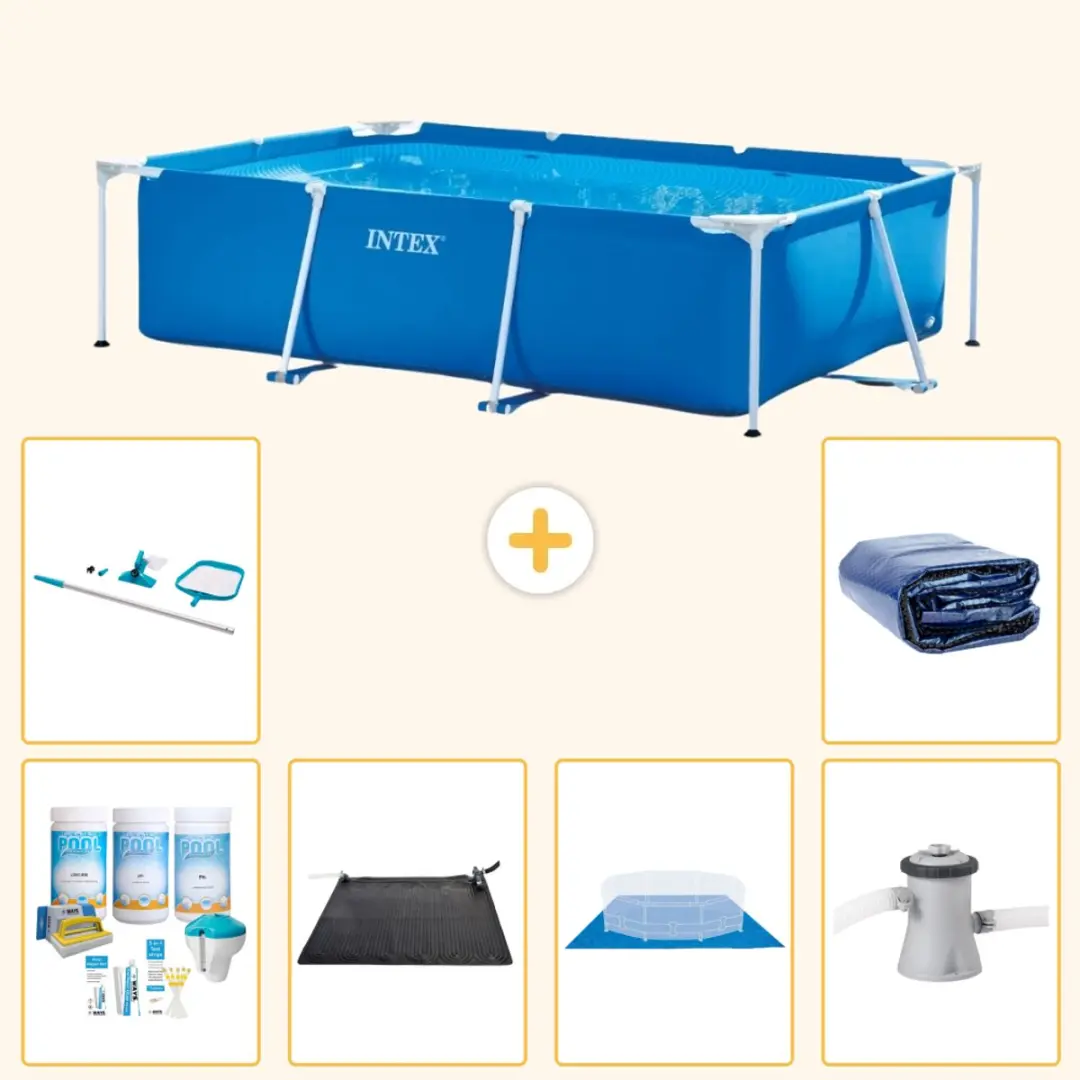 Intex Frame Zwembad 260x160cm Blauw