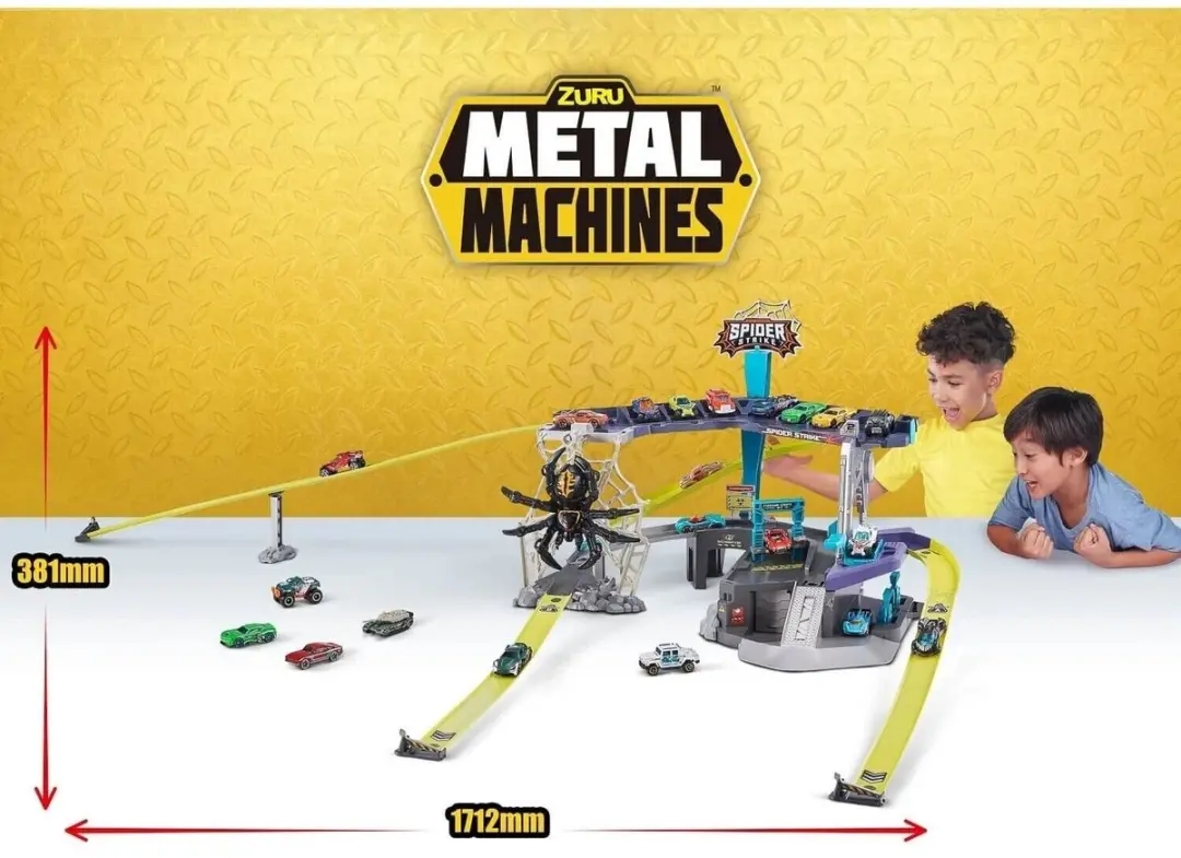 Zuru Metal Machines Spider Attack Racebaan - Multi