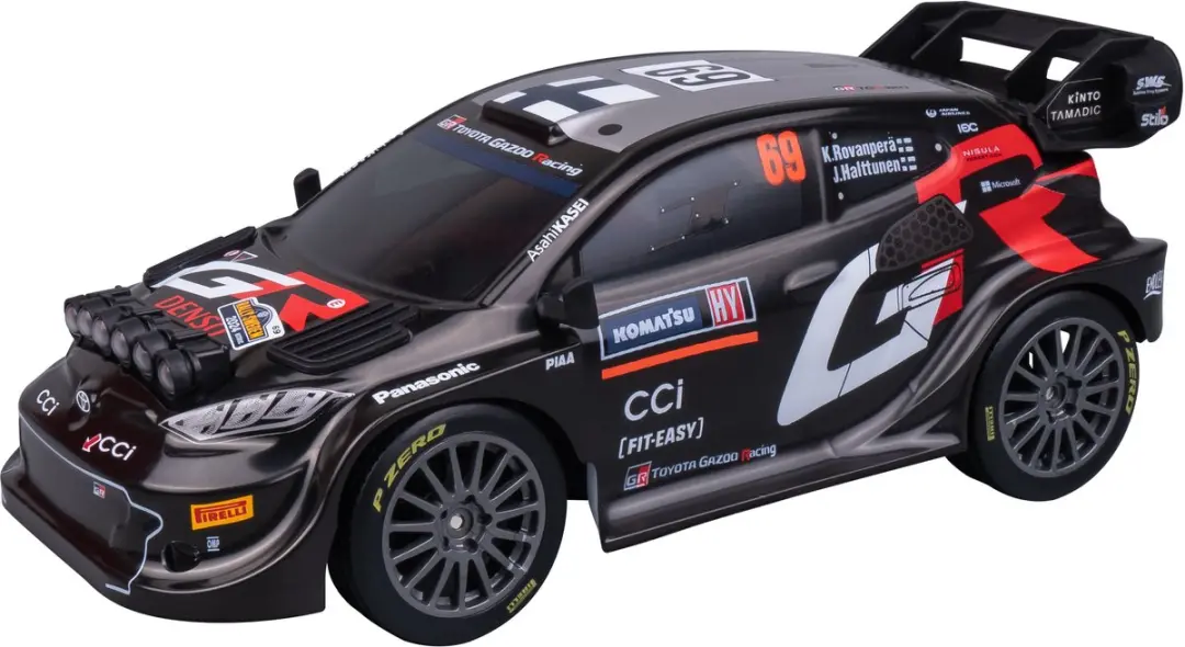 NIKKO Toyota Gazoo Racing Sweden Rally 2024 1/18 Modelauto - Rood/Grijs/Zwart