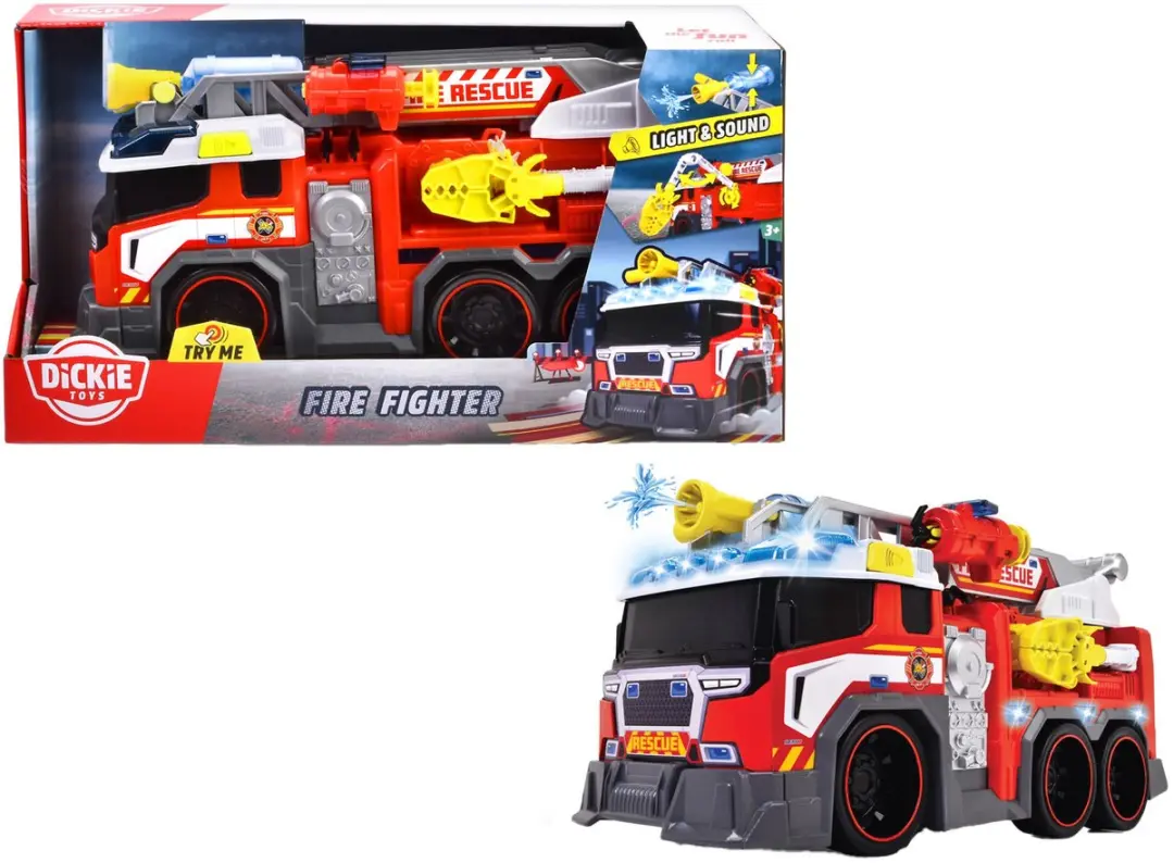 Dickie Brandweerwagen Licht en Geluid 203307000 - 2x AAA