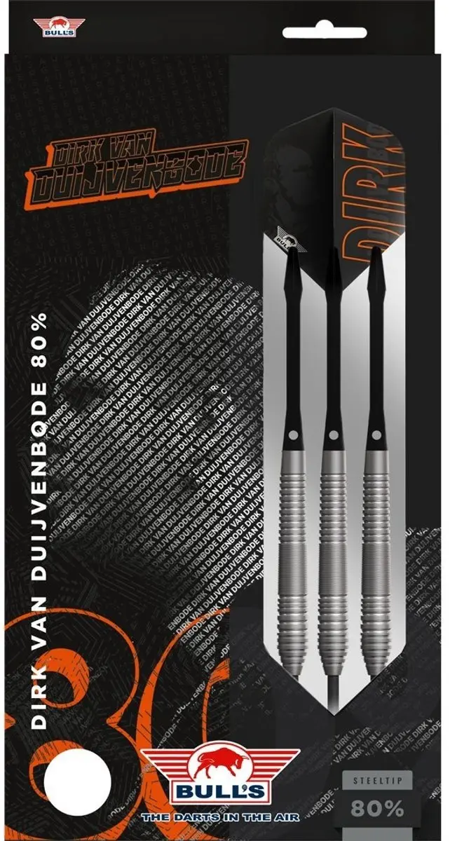 Bull's Dirk van Duijvenbode 80% Tungsten Dartpijlen 24g - 3 Stuks - afbeelding 6 van 6