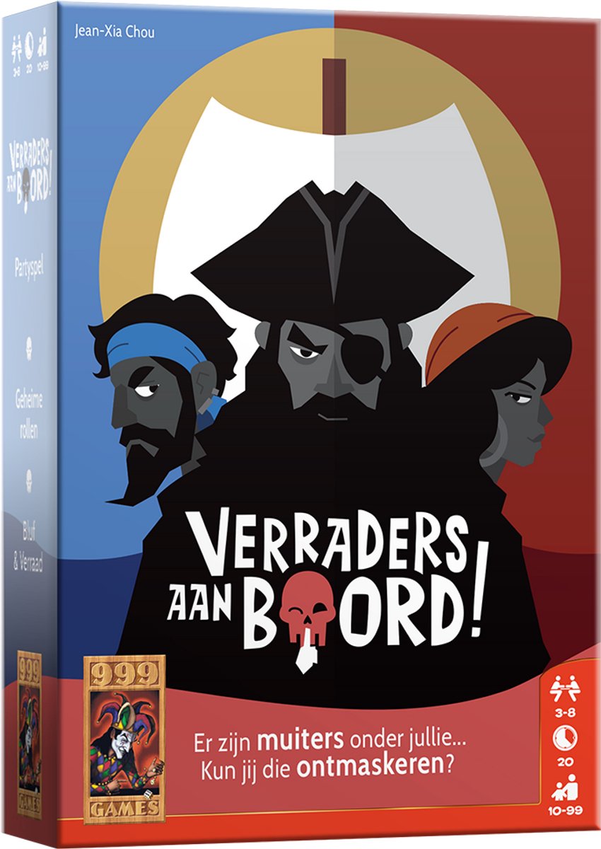 999 Games - Verraders aan Boord! - kaartspel - Partygame - Eenvoudige spelregels - Iedereen kan meedoen!