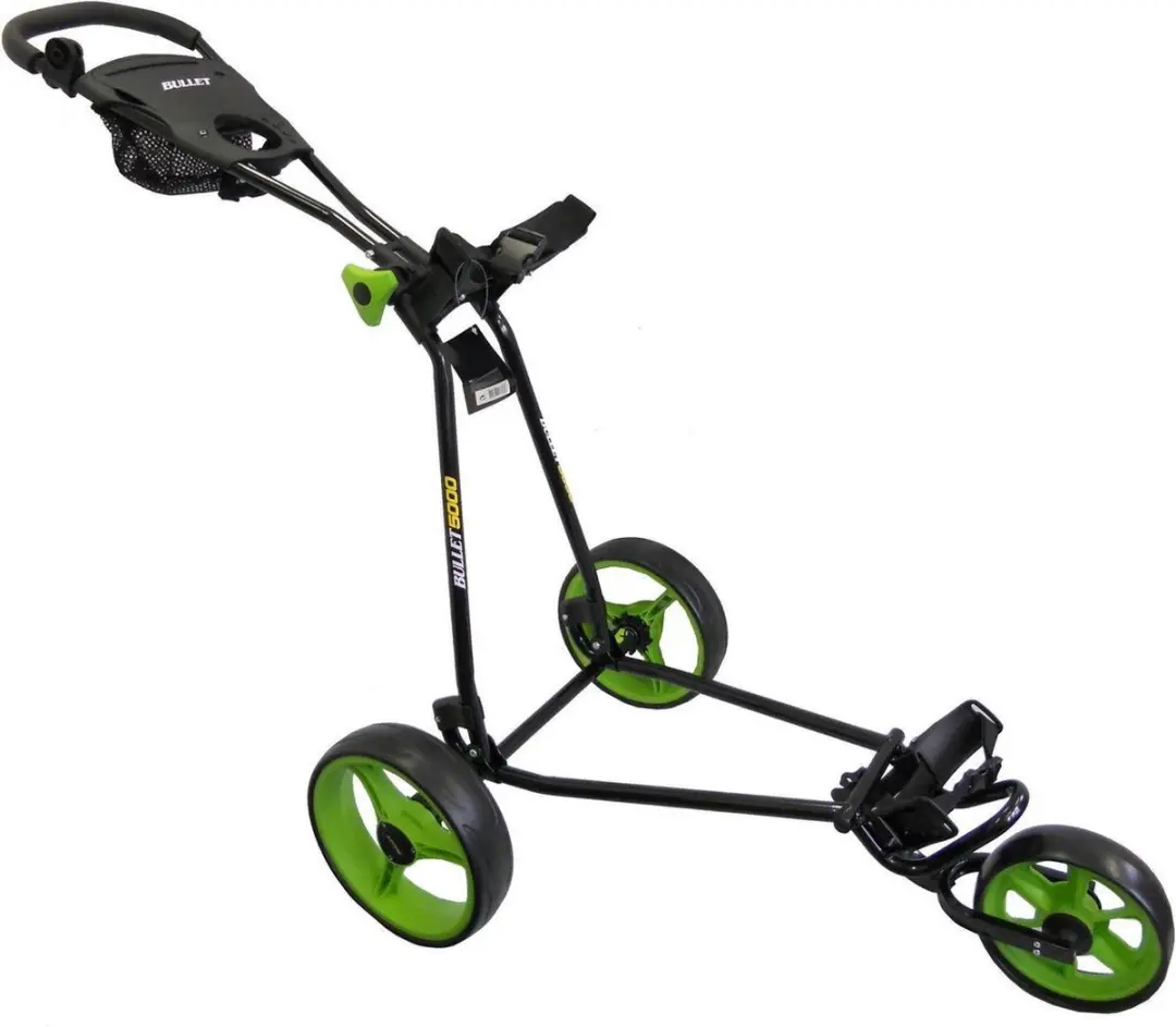 Bullet Comp. 5000 Golftrolley - Zwart/Lime