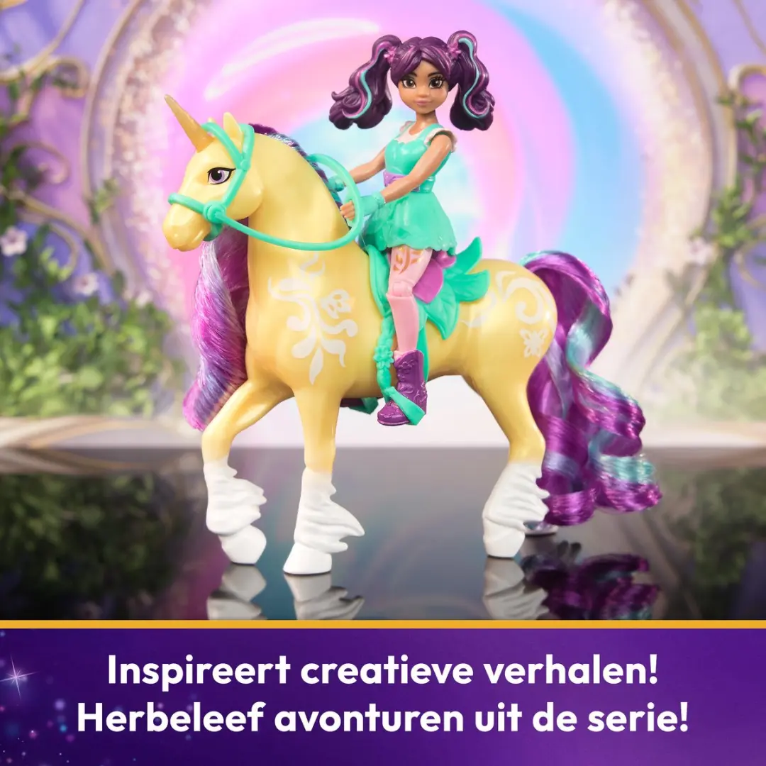 Unicorn Academy Pop Ava & Leaf Speelfigurenset 12,7cm - 3x Knoopcel