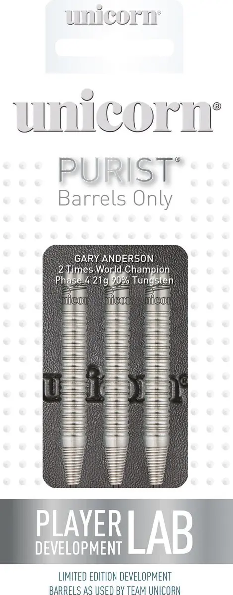Unicorn Purist Gary Anderson W.C. Phase 4 Dartpijlen