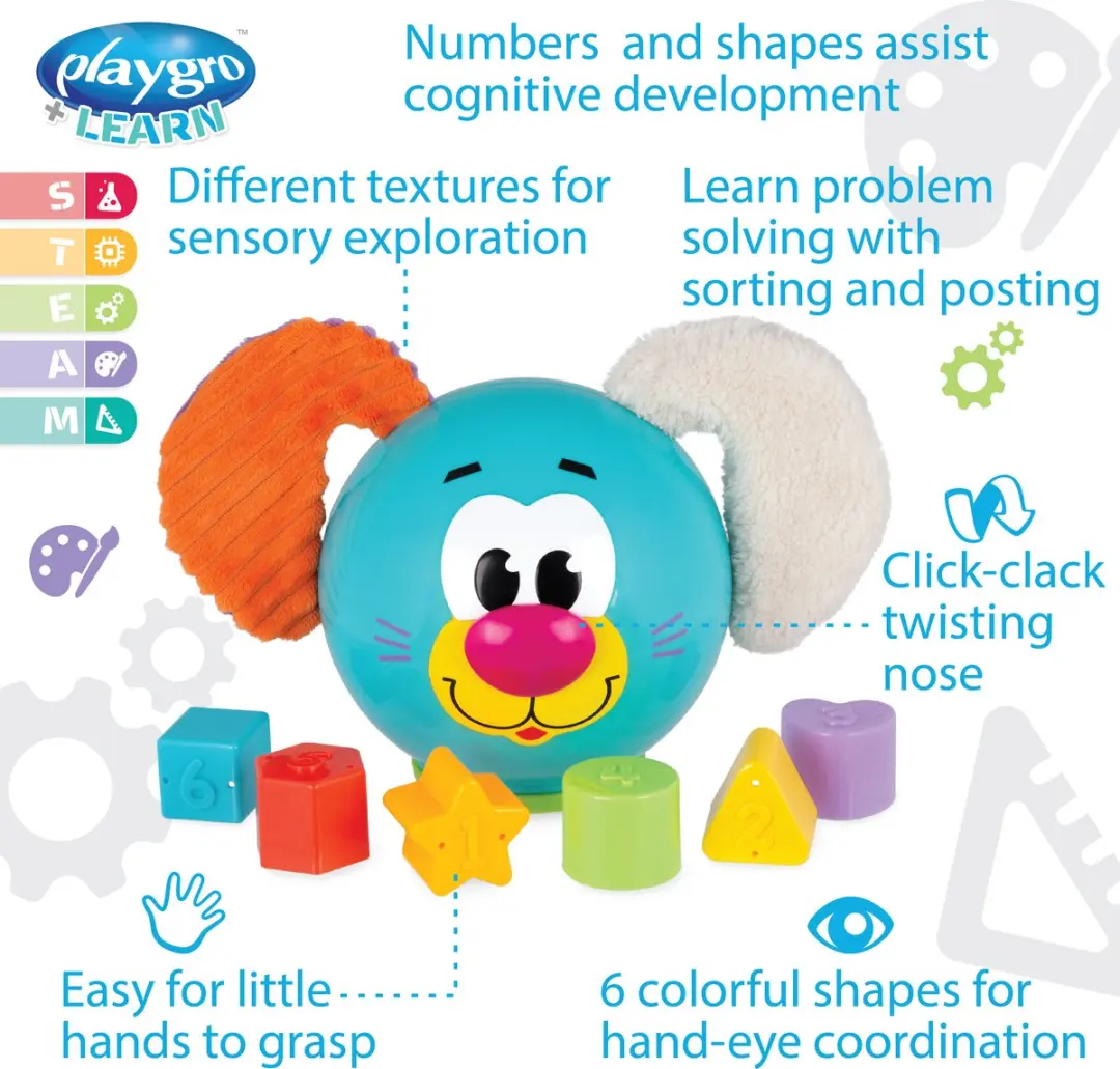Playgro Puppy Vormensorteerder - Blauw
