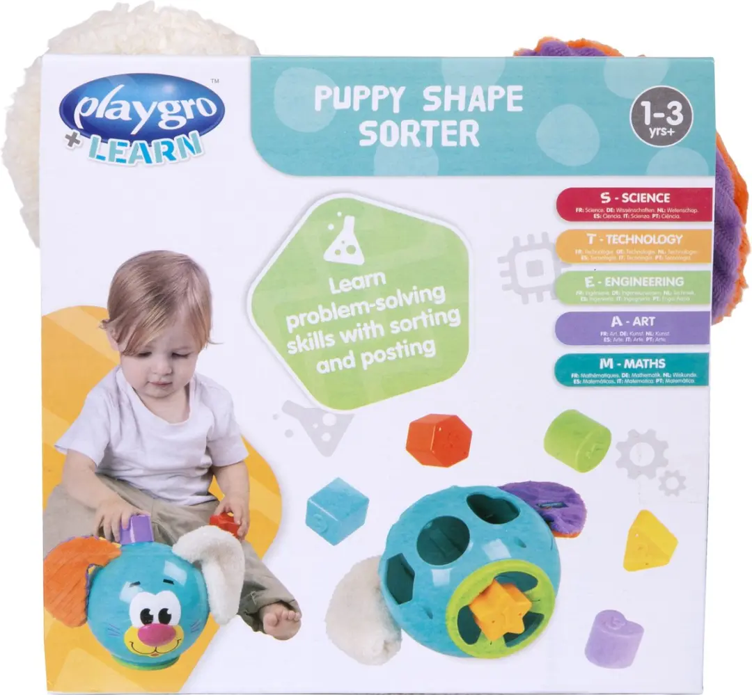 Playgro Puppy Vormensorteerder - Blauw