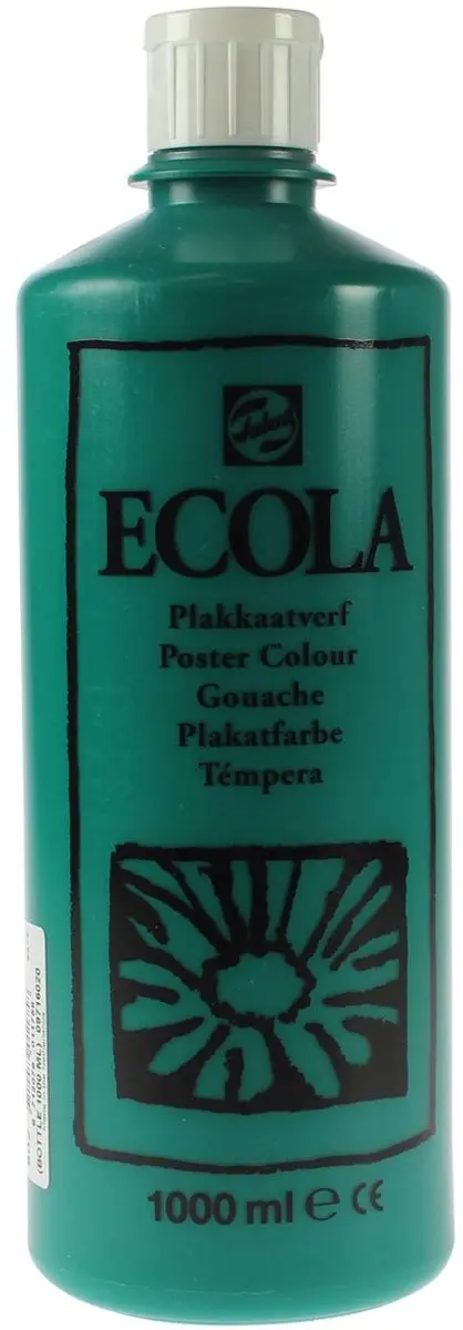 Talens Ecola Plakkaatverf Donkergroen 1000ml