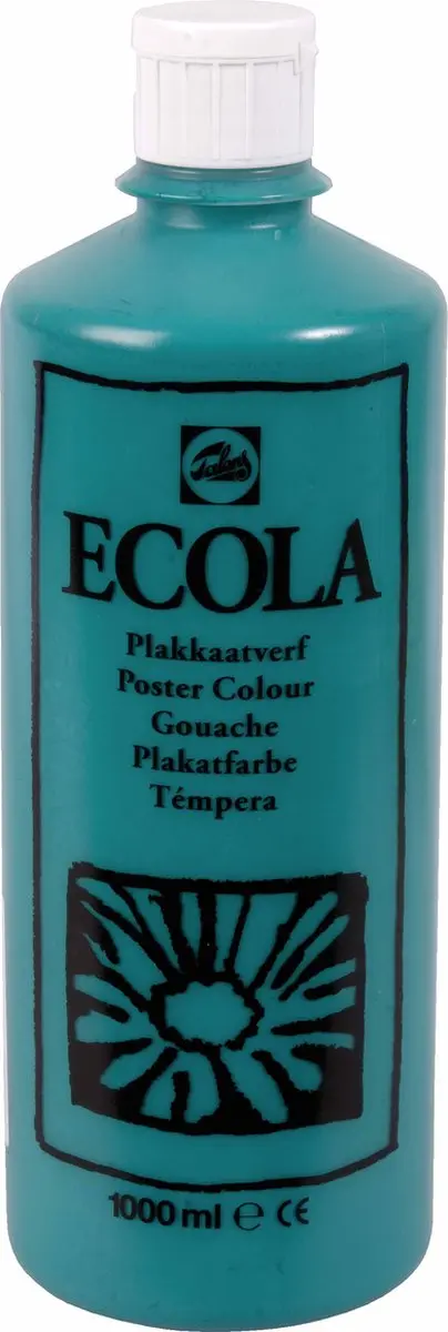 Talens Ecola Plakkaatverf Donkergroen 1000ml